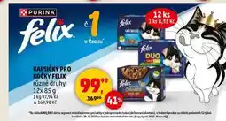 Penny Market KAPSIČKY PRO KOČKY FELIX různé druhy, 12x 85 g nabídka