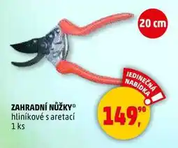 Penny Market ZAHRADNÍ NŮŽKY hliníkové s aretací, 1 ks nabídka