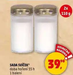 Penny Market SADA SVÍČEK doba hoření 35 h, 1 balení nabídka