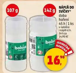 Penny Market NÁPLŇ DO SVÍČKY doba hoření 45 h, 1 ks nabídka