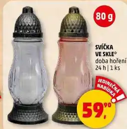 Penny Market SVÍČKA VE SKLE doba hoření 24 h, 1 ks nabídka