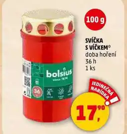 Penny Market SVÍČKA S VÍČKEM doba hoření 36 h, 1 ks nabídka