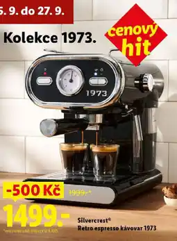 Lidl SilvercrestⓇ Retro espresso kávovar 1973 nabídka