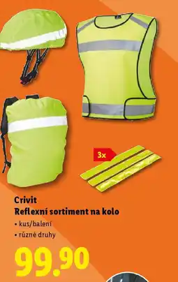 Lidl Crivit Reflexní sortiment na kolo nabídka