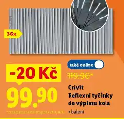 Lidl Crivit Reflexní tyčinky do výpletu kola nabídka