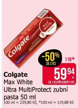 Teta Colgate Max White Ultra MultiProtect zubní pasta 50 ml nabídka