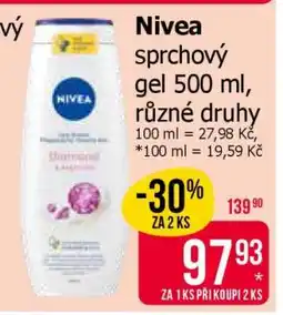 Teta Nivea sprchový gel 500 ml, různé druhy nabídka