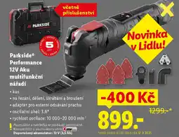 Lidl Parkside® Performance 12V Aku multifunkční nářadí nabídka