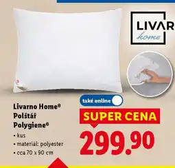Lidl Livarno HomeⓇ Polštář Polygiene® nabídka