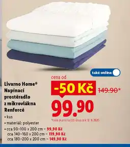 Lidl Livarno Home® Napínací prostěradlo z mikrovlákna Renforcé nabídka