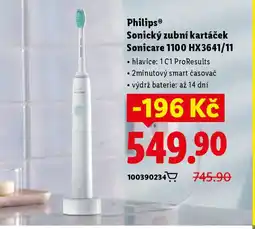 Lidl Philips® Sonický zubní kartáček Sonicare 1100 HX3641/11 nabídka