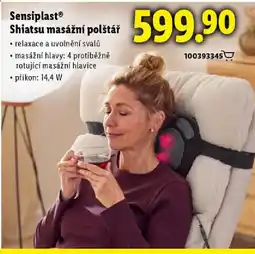 Lidl Sensiplast® Shiatsu masážní polštář nabídka