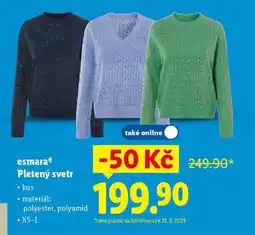 Lidl EsmaraⓇ Pletený svetr nabídka
