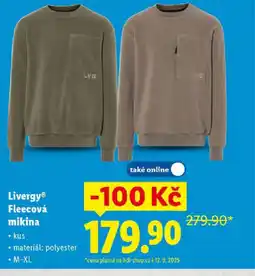 Lidl Livergy® Fleecová mikina nabídka