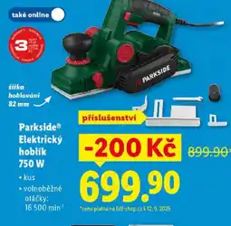 Lidl Parkside Elektrický hoblík 750 W nabídka