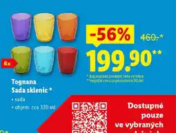 Lidl Tognana Sada sklenic nabídka