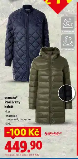 Lidl EsmaraⓇ Prošívaný kabát nabídka