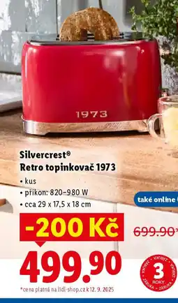 Lidl SilvercrestⓇ Retro topinkovač 1973 nabídka