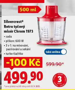 Lidl SilvercrestⓇ Retro tyčový mixér Chrom 1973 nabídka