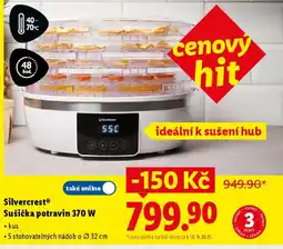 Lidl SilvercrestⓇ Sušička potravin 370 W nabídka