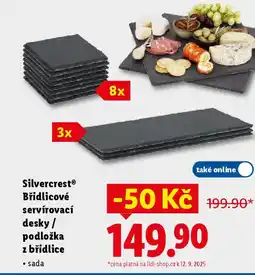 Lidl SilvercrestⓇ Břidlicové servírovací desky / podložka z břidlice nabídka