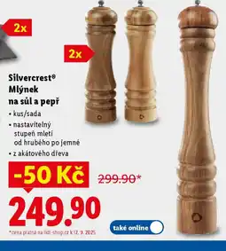 Lidl SilvercrestⓇ Mlýnek na sůl a pepř nabídka