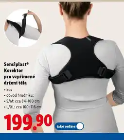 Lidl SensiplastⓇ Korektor pro vzpřímené držení těla nabídka