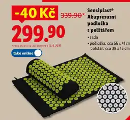 Lidl SensiplastⓇ Akupresurní podložka s polštářem nabídka