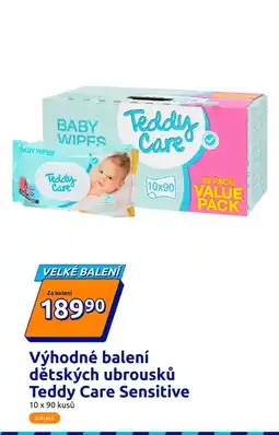 Action Výhodné balení dětských ubrousků Teddy Care Sensitive nabídka