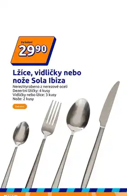 Action Lžíce, vidličky nebo nože Sola Ibiza nabídka