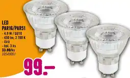 Hornbach LED PAR16/PAR51 nabídka