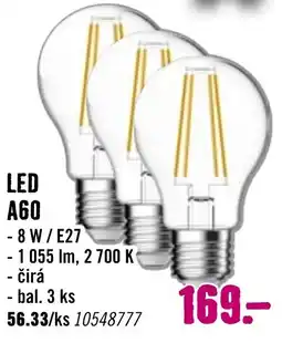 Hornbach LED A60 nabídka