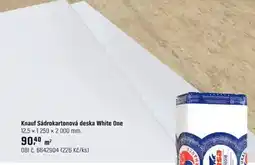OBI Knauf Sádrokartonová deska White One nabídka