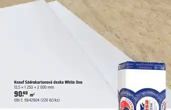 Knauf Sádrokartonová deska White One