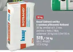 OBI Knauf Sádrová omítka s vysokou přilnavosti Rotband nabídka
