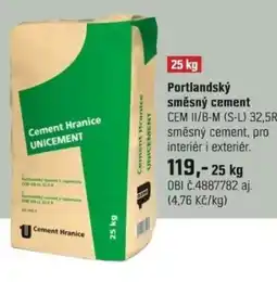 OBI Portlandský směsný cement nabídka