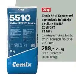 OBI Cemix 5510 Cementová samonivelační stěrka s vlákny NIVELA COMFORT 20 MPa nabídka