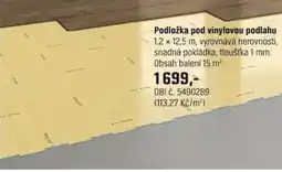 OBI Podložka pod vinylovou podlahu nabídka