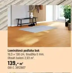OBI Laminátová podlaha buk nabídka
