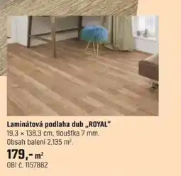 OBI Laminátová podlaha dub,,ROYAL" nabídka