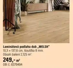 OBI Laminátová podlaha dub „WELSH" nabídka