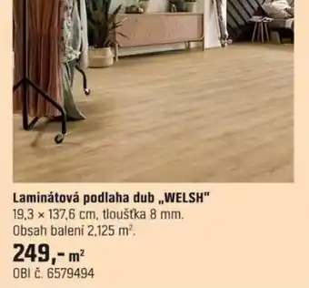 Laminátová podlaha dub „WELSH"