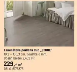 OBI Laminátová podlaha dub „STONE" nabídka