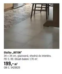 OBI Dlažba „BETON" nabídka