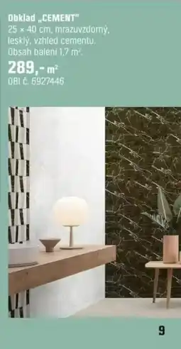 OBI Obklad „,CEMENT" nabídka