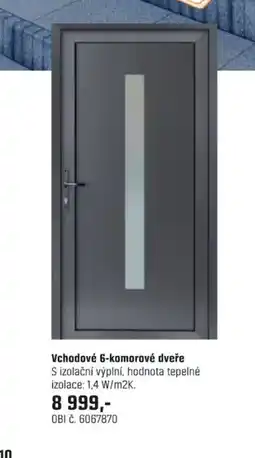 OBI Vchodové 6-komorové dveře nabídka