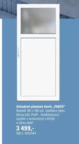 OBI Vchodové plastové dveře „PANTO" nabídka
