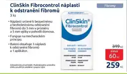 Benu ClinSkin Fibrocontrol náplasti k odstranění fibromů nabídka