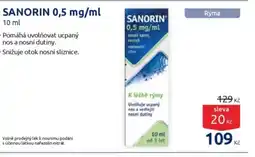 Benu SANORIN 0,5 mg/ml nabídka