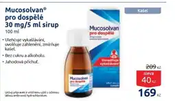 Benu MucosolvanⓇ pro dospělé 30 mg/5 ml sirup nabídka